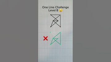 ONE LINE CHALLENGE - LEVEL 8 🥵, but ✅️ #shorts #drawing #mindgames #onelinedrawingchallenge