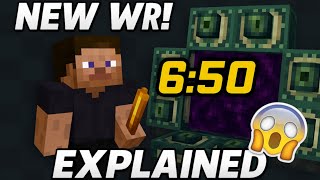 The new MINECRAFT SPEEDRUN World record Explained || 6:50 by lowkey