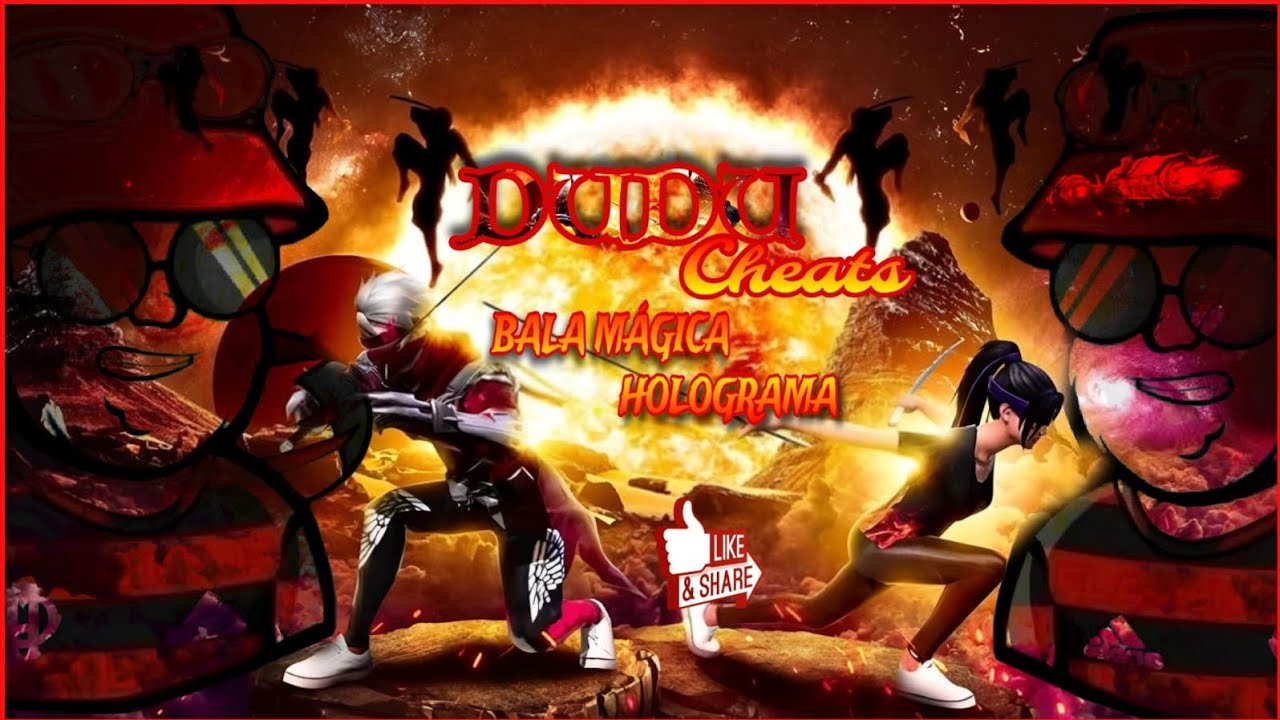 DUDU CHEATS VERSÃO HS, BALA MÁGICA DRONE E HOLOGRAMA - YouTube