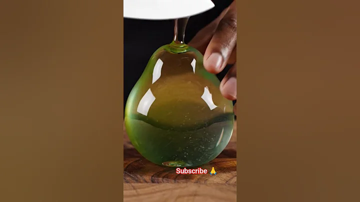 Cutting Glass Fruit Pear 🍐 ASMR #ai #aiart #asmrsounds #asmr #aiasmr #satisfyingvideo #trend