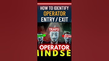 OPERATOR Entry & Exit Footprints || #stockmarket #smartmoneyconcepts #nifty