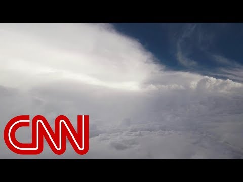 Air Force plane flies into Hurricane Florence