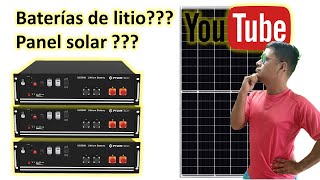 ✅Panel solar con batería de Litio. calculo de baterías de litio #2023 #solarenergy