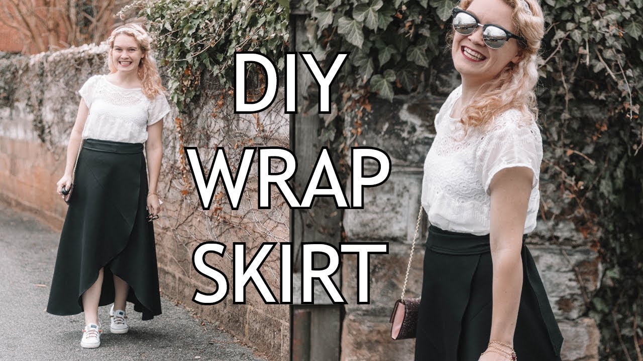 How to Make a Wrap Skirt || Easy Sewing Tutorial - YouTube