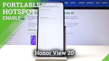 How to Enable Wi-Fi Hotspot on Honor View 20 - Turn On Portable Hotspot