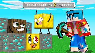 ¡EL ESCONDITE pero NOS TRANSFORMAMOS cada 30 SEGUNDOS! 😂 EL MEJOR ESCONDITE DE BLOQUES en MINECRAFT