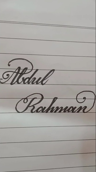 How to write #Abdul Rahman#shorts# #youtubeshorts#satisfying