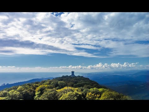 Гора Ахун. Сочи. Дегустация вин. Колесо обозрения.