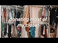 REDOING MY ENTIRE WARDROBE | DECLUTTER & CLEANING OUT MY CLOSET 2021 *giving away my entire closet*