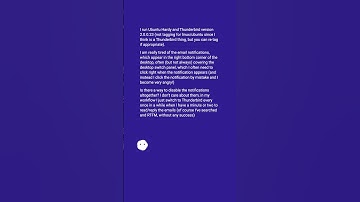 How to disable thunderbird notification #shorts