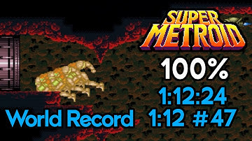 Super Metroid 100% - 1:12:24 (Former World Record | 1:12 #47)