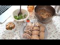 (ENG) vlog 장보고 요리해먹는게 일상인 집순이 먹방 브이로그(그래놀라토스트,유부초밥,우렁강된장,다이제볼,라조장파스타,부추전)