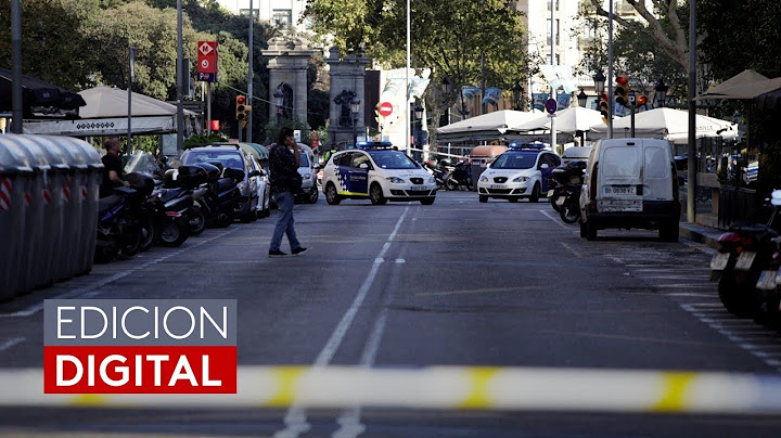 Barcelona terrorist attack witness: "We heard bullets and people were running desperately."
