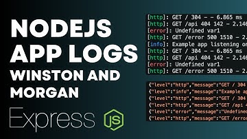 Express JS Logging Made Easy with Winston and Morgan!