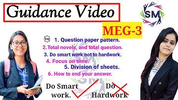 Guidance Video  of meg-3, British  novel, ...important  tips for exam