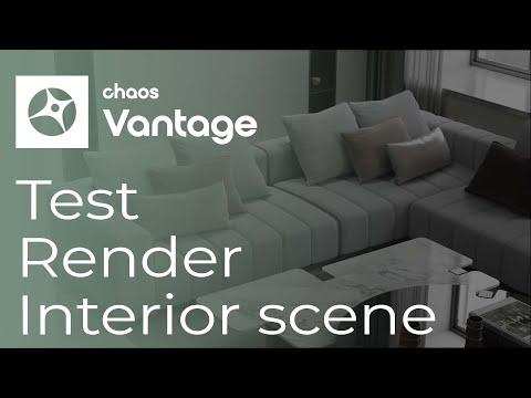 Test Render animation Chaos Vantage 1.8.0| Interior scene (Roman CG)