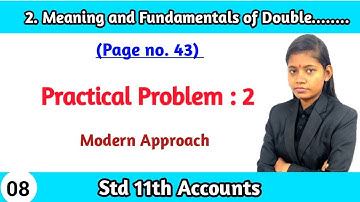 Double entry book keeping class 11 chapter 2 practical problems 2 | Modern Approach lecture 8
