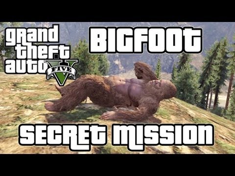 GTA 5 - Secret Bigfoot Easter Egg Mission "The Last One" Gameplay/Walkthrough