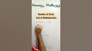 Number of zeros at the end of the product || Find Number of Trailing Zeros in a Factorial|#shorts