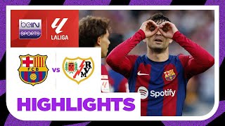 Barcelona 3-0 Rayo Vallecano | LaLiga 23/24 Match Highlights