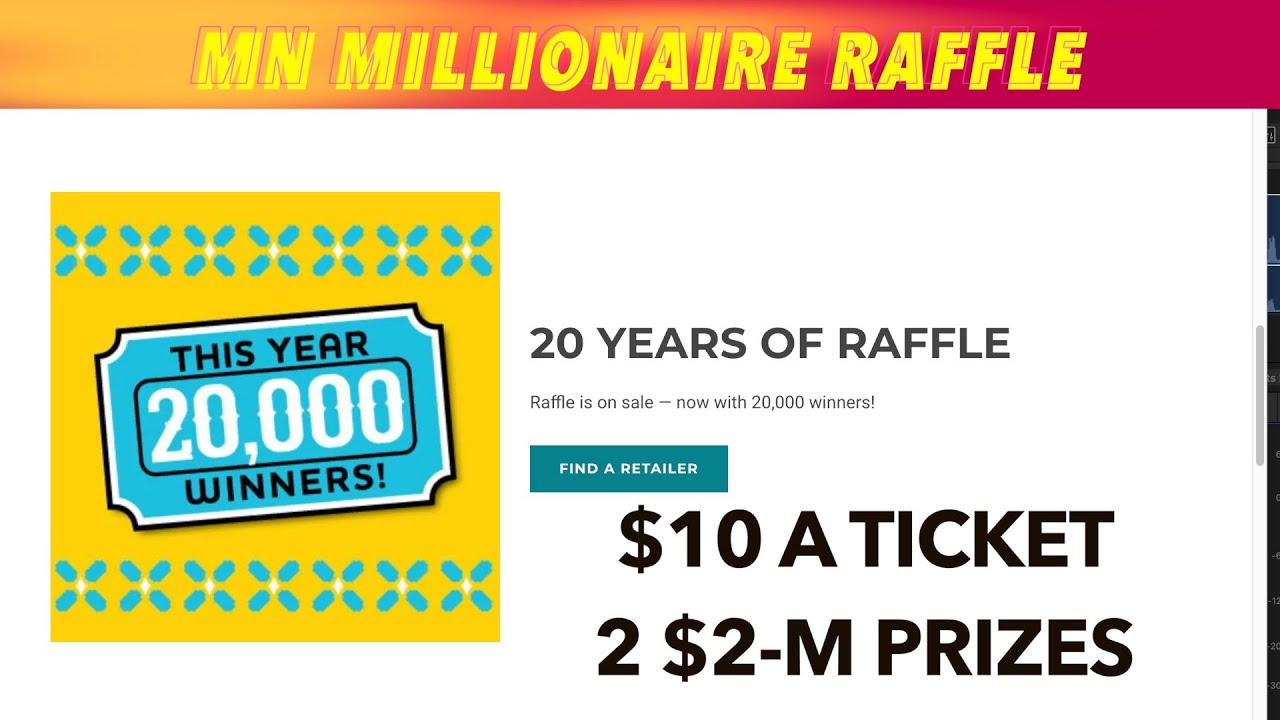 Minnesota Raffle Sample Minnesota Millionaire Raffle Tickets Are Going Fast! - YouTube