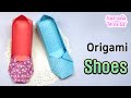 Origami Shoes, Pumps, Paper Shoes (High heels, How to, Tutorial)