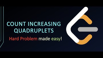 2552. Count Increasing Quadruplets | Leetcode weekly contest