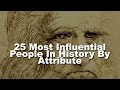 25 most influential people in history by attribute