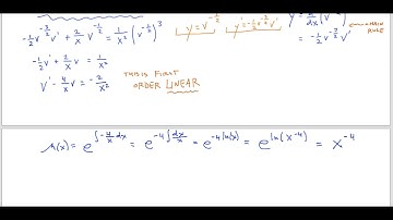 Differential Equations :: 2.4 - Bernoulli Equations, 2.5 - Substitutions