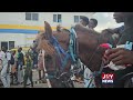 Eid Mood: Horses take over the streets of Pig Farm in Accra. #JoyNews