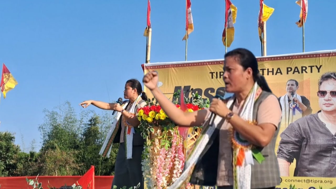 E.M Doli Reang spead in strong 💪the party tripura motha 💪 #viralspeed 