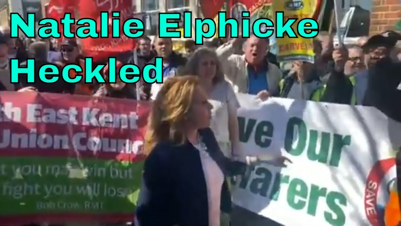 Natalie Elphicke Gets Heckled in Dover Edit- Natalie Elphicke Shame on