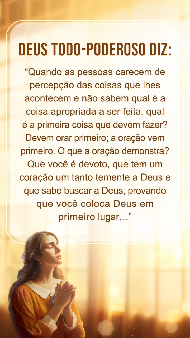 Acalme-se diante de Deus, leia Suas palavras