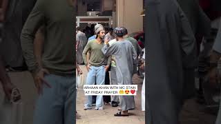 ARHAAN KHAN WITH MC STAN AT JUMMA PRAYER 🤲😍❤️#friday #arhankhan #shorts