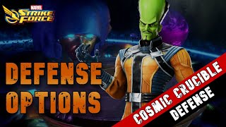 WEEK 5 DEFENSE OPTIONS FOR COSMIC CRUCIBLE - SEASON 7 | Marvel Strike Force