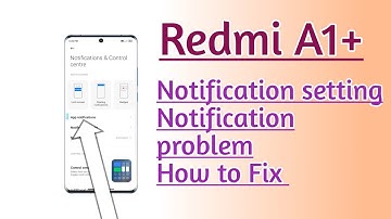 Redmi A1+ Notification setting Notification problem How to Fix