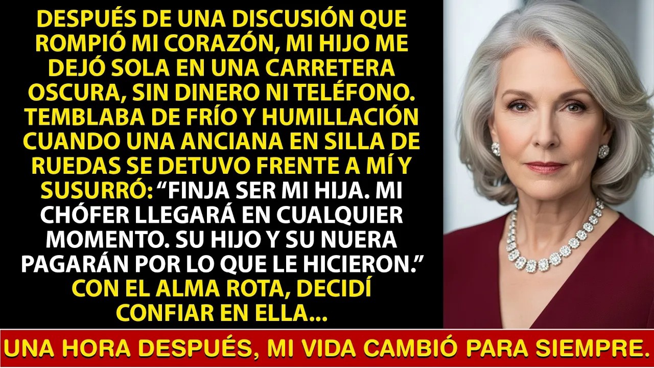 Finge que soy tu madre  Tu hijo pagará por lo que hizo”, dijo una anciana en silla de ruedas