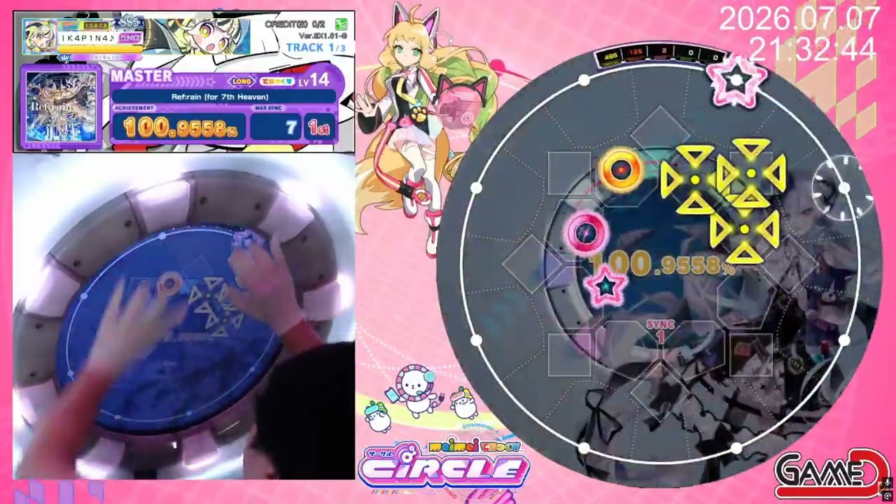maimai DX] Ref:rain (for 7th Heaven) MAS SSS+ (100.5770) - YouTube