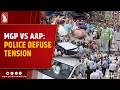 Black Flags, Slogans and Showdown: AAP-MGP Face Off Over Power Bills in Ponda