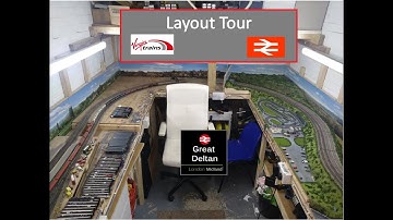 Great Deltan N Gauge-Full Layout Tour and Running Session