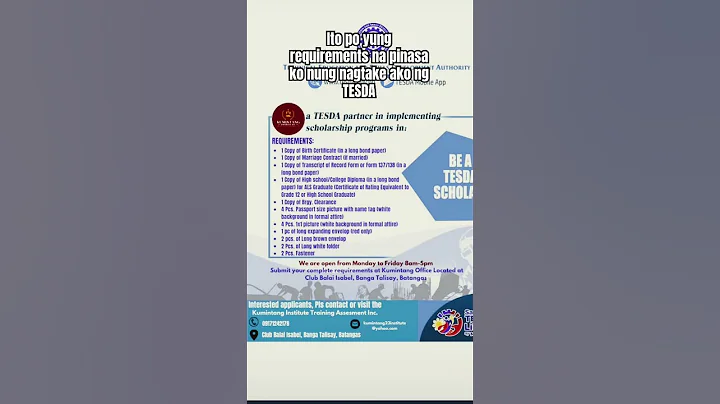 FYI TESDA requirements #tesdatraining  #tesdarequirements