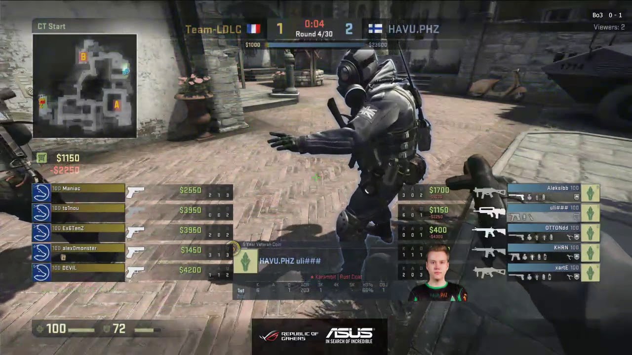 Assembly Winter 2018 ASUS ROG CS:GO - Final, HAVU.PHZ vs. Team-LDLC map 2