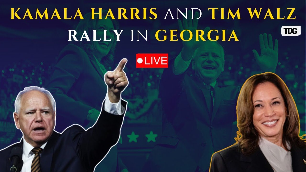 LIVE : Kamala Harris and Tim Walz Rally Support in Georgia | FULL ...