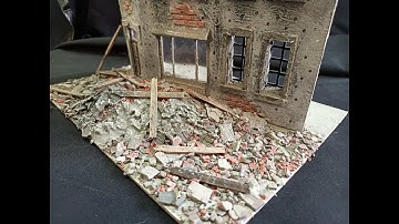 How to make rubble for dioramas