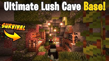 ULTIMATE Lush Cave Base for Survival Minecraft [Tutorial]