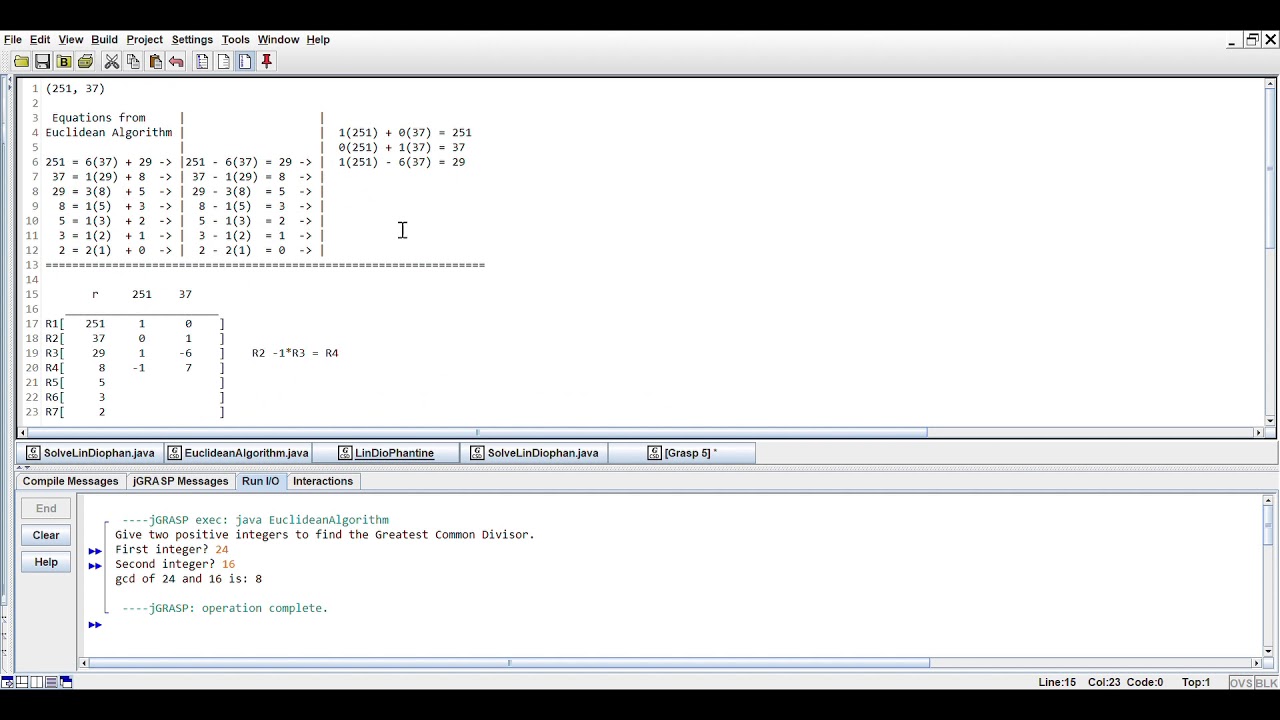 Programming the Euclidean Algorithm - YouTube