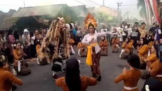 Atraksi Tari Kecak dan Leak, Karnaval Desa Sumberingin Kulon Ngunut Tulungagung 2023 #youtube #video