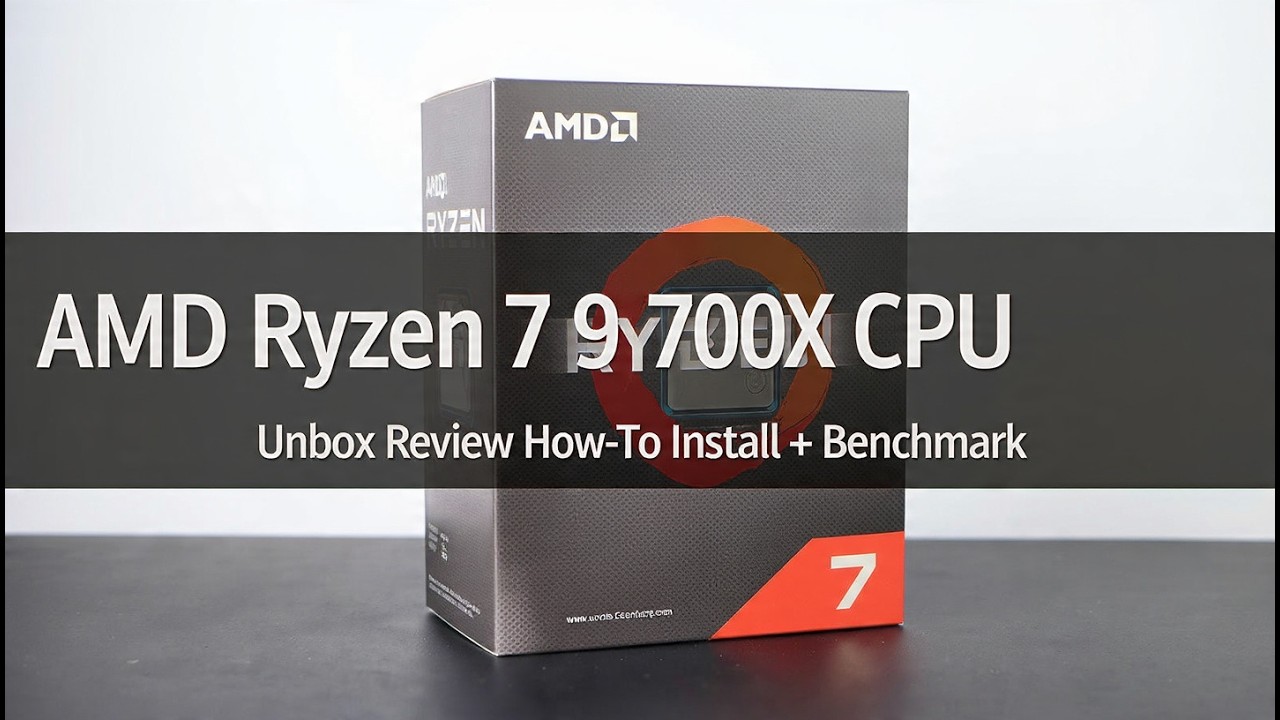 AMD Ryzen 7 9700X CPU - Unbox Review How-To Install + Benchmark