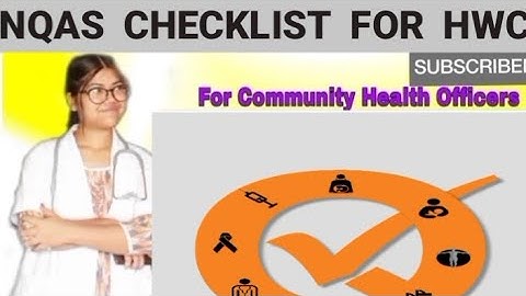 NQAS CHECKLIST✅(only format) #communityhealthofficer#hwc#community