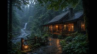 Rainy Forest Sounds &amp; Soft Piano | Deep Relaxation, Sleep and Focus | 癒しBGM